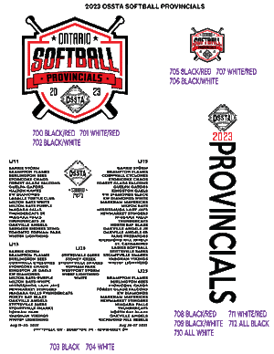 2023 SOFTBALL PROVINCIALS COTTON TSHIRTS