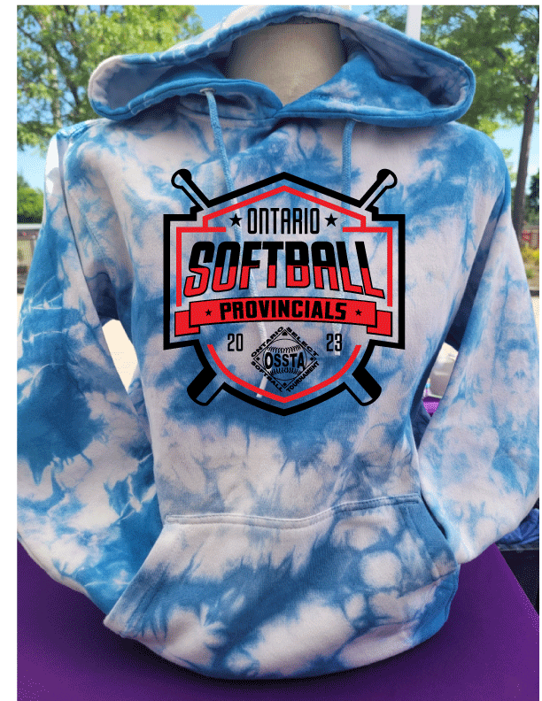 2023 SOFTBALL TIE DYE FLEECE HOODIES