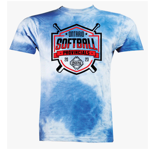 2023 SOFTBALL PROVINCIALS COTTON TIE DYE TSHIRTS