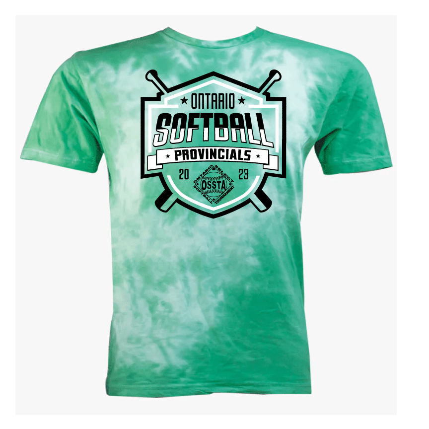 2023 SOFTBALL PROVINCIALS COTTON TIE DYE TSHIRTS