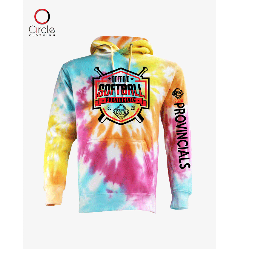 2023 SOFTBALL TIE DYE FLEECE HOODIES