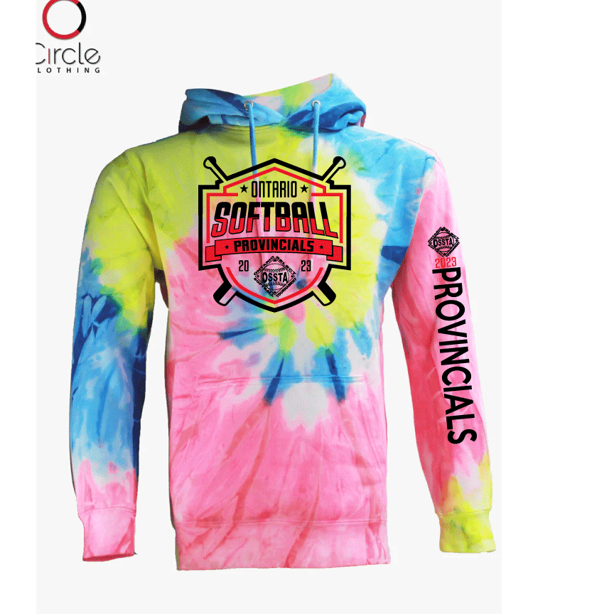 2023 SOFTBALL TIE DYE FLEECE HOODIES