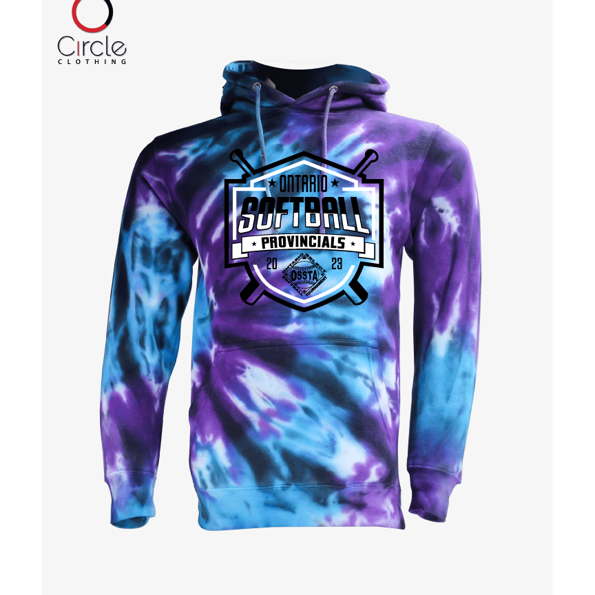 2023 SOFTBALL TIE DYE FLEECE HOODIES