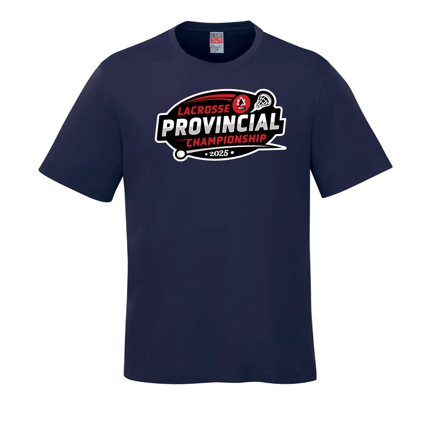 2025 LACROSSE PROVINCIALS COTTON TSHIRT ADULT AND LADIES