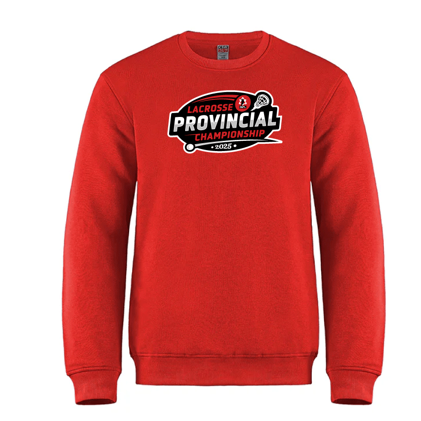 2025 LACROSSE PROVINCIALS FLEECE CREWNECK
