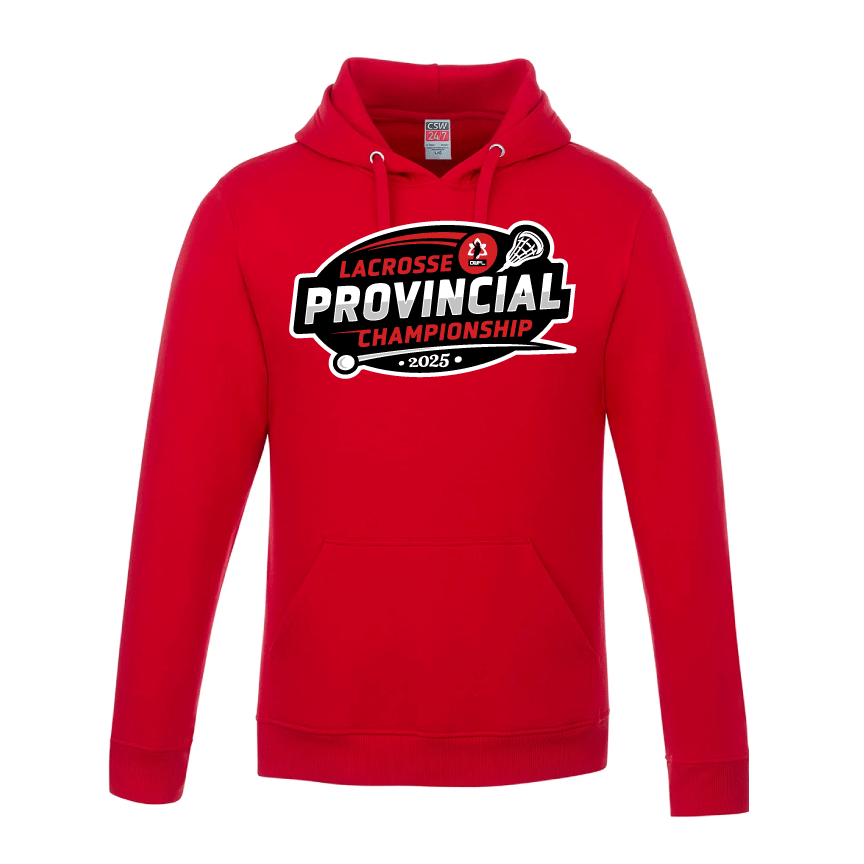 2025 LACROSSE PROVINCIALS FLEECE HOODIE YOUTH