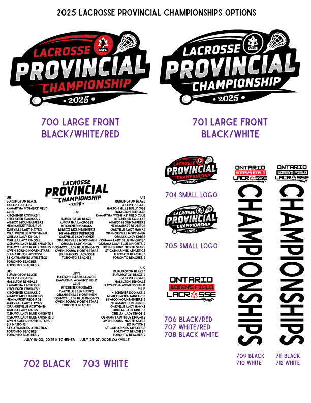 2025 LACROSSE PROVINCIALS PJ PANTS