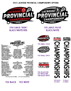 2025 LACROSSE PROVINCIALS CHAMPION FLEECE HOODIE