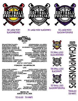 2025 SOFTBALL PROVINCIAL DRI FIT TSHIRT