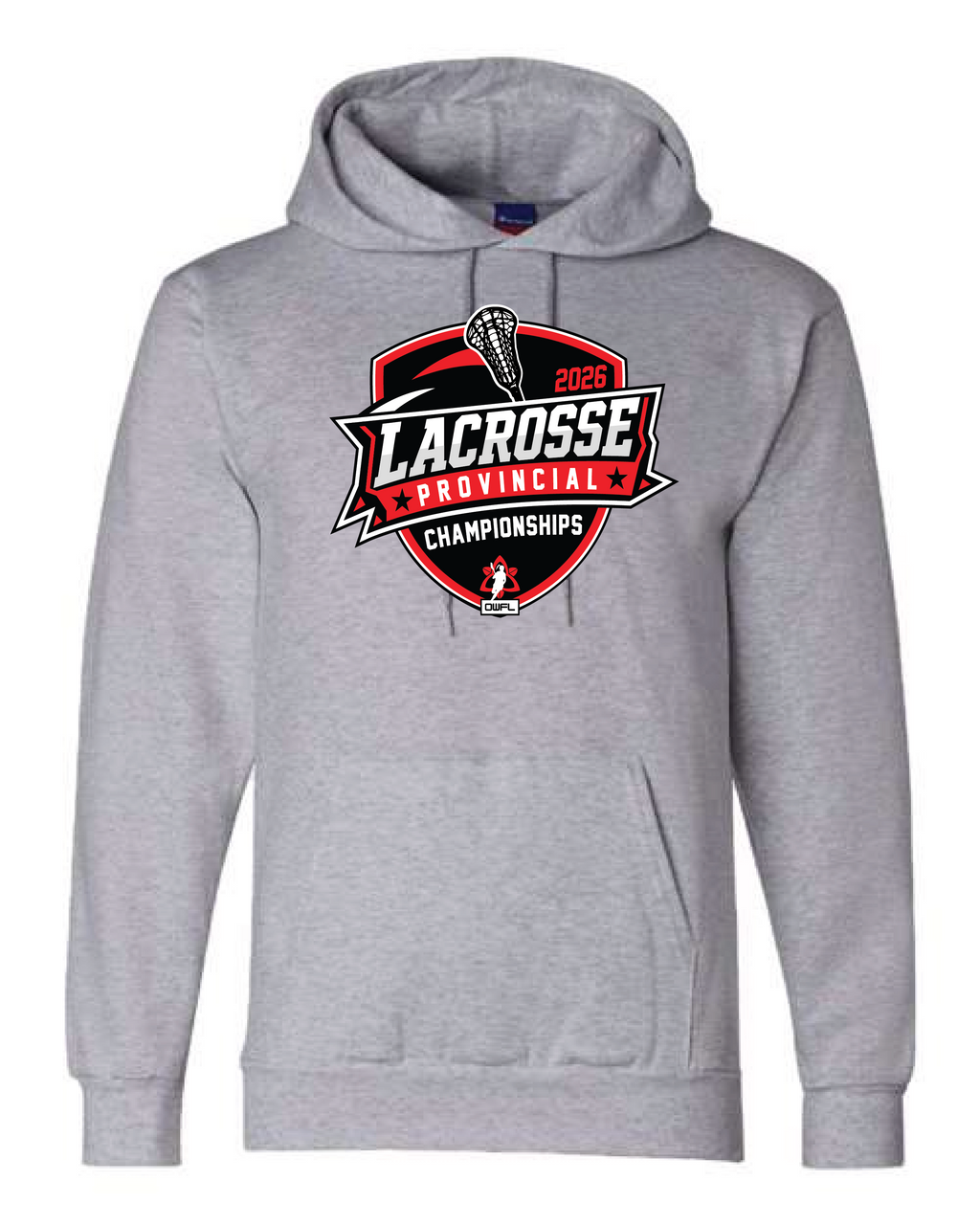 2026 LACROSSE PROVINCIALS CHAMPION FLEECE HOODIE