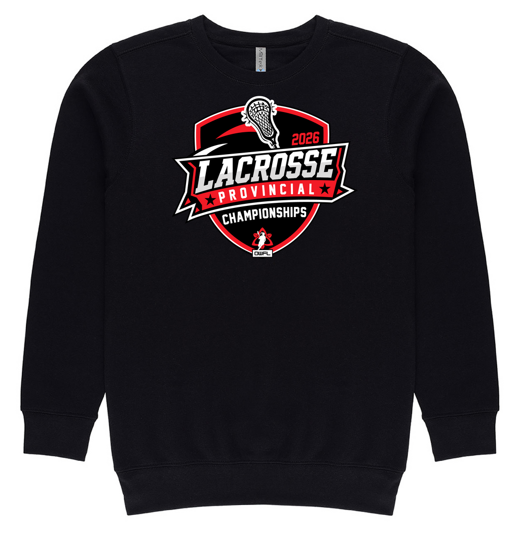 2026 LACROSSE PROVINCIALS FLEECE CREWNECK