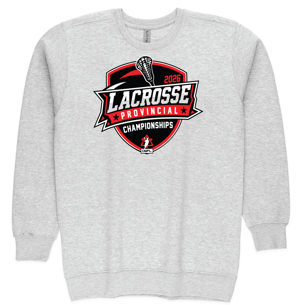 2026 LACROSSE PROVINCIALS FLEECE CREWNECK