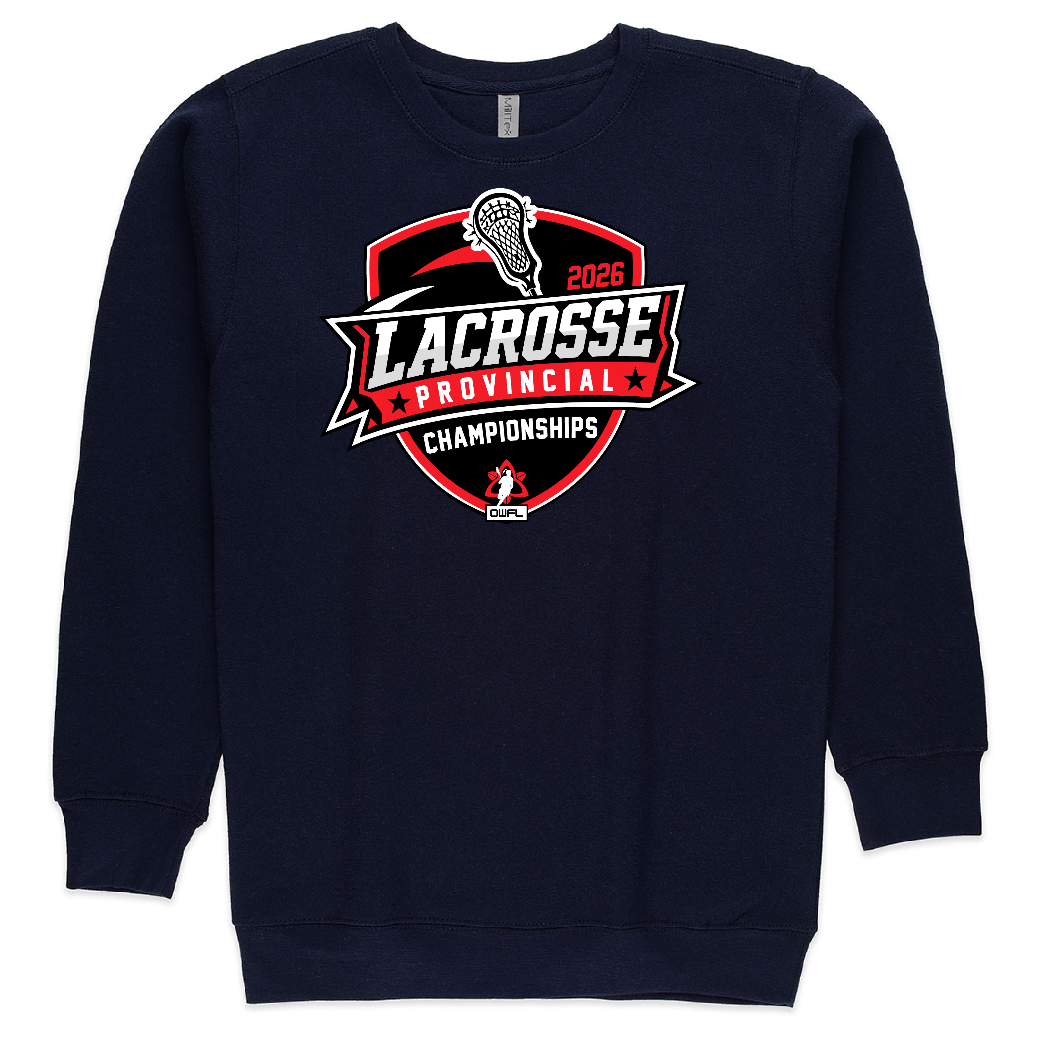 2026 LACROSSE PROVINCIALS FLEECE CREWNECK