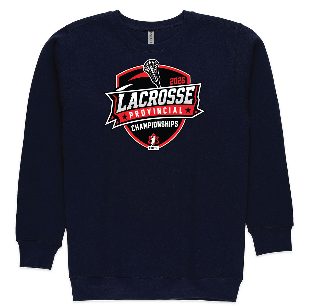 2026 LACROSSE PROVINCIALS FLEECE CREWNECK