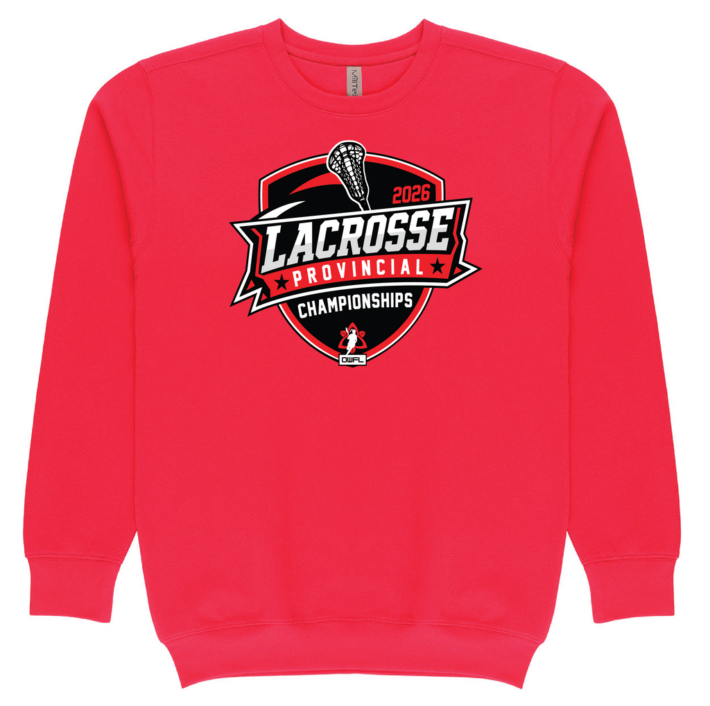 2026 LACROSSE PROVINCIALS FLEECE CREWNECK
