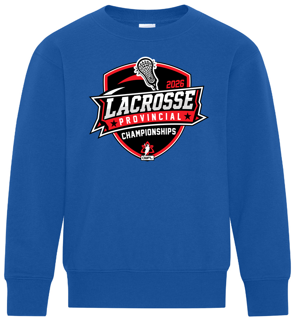 2026 LACROSSE PROVINCIALS FLEECE CREWNECK