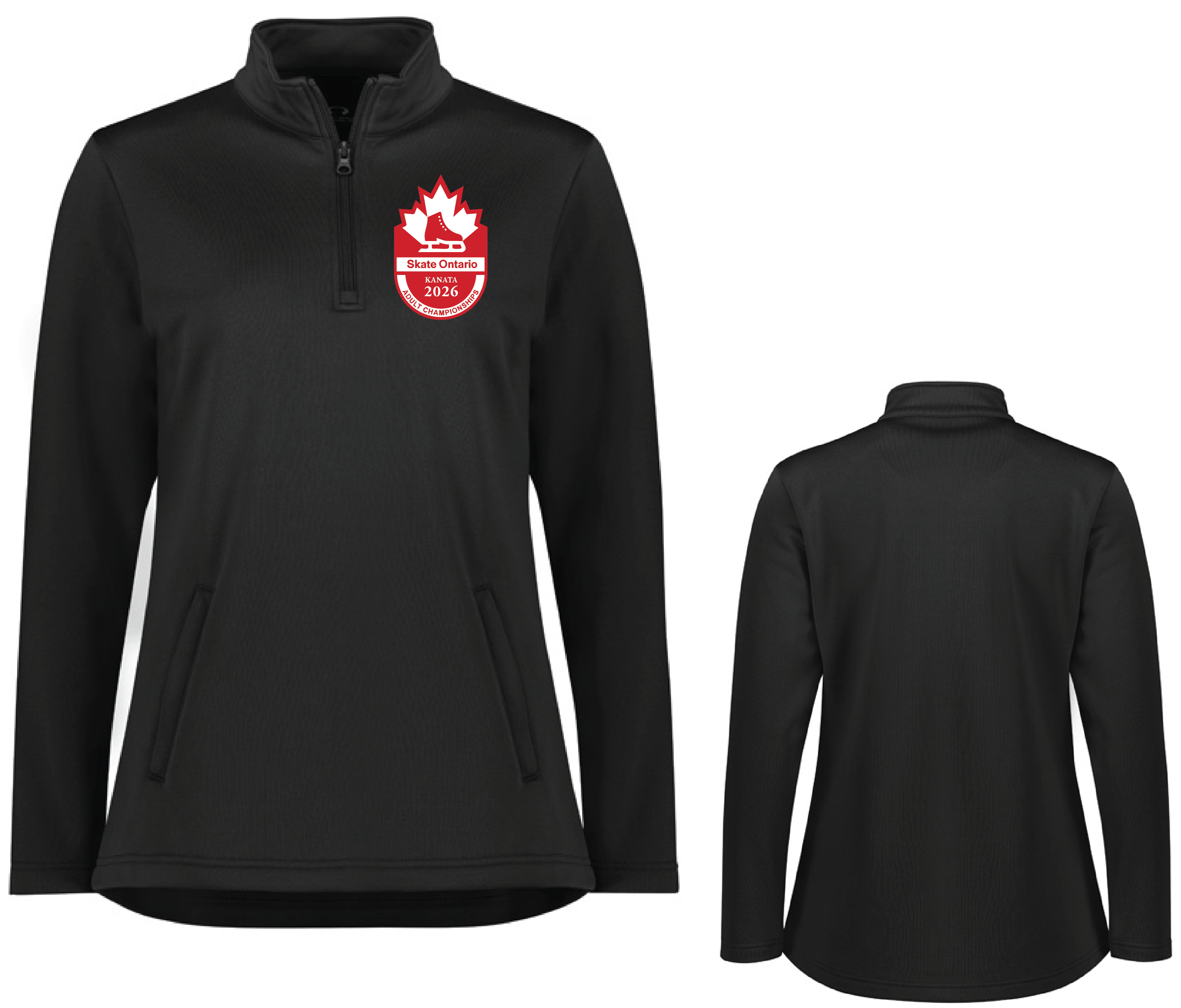 2026 SKATE ONTARIO ADULT PROVINCIALS ALT LOGO - HYPE 1/4 ZIP FLEECE