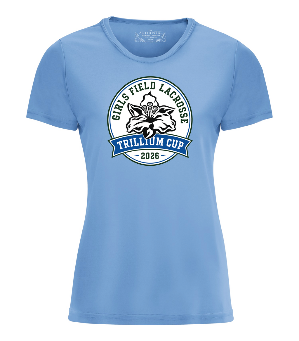 2026 Trillium Cup Short Sleeve Dri Fit Tshirt Blue Logo
