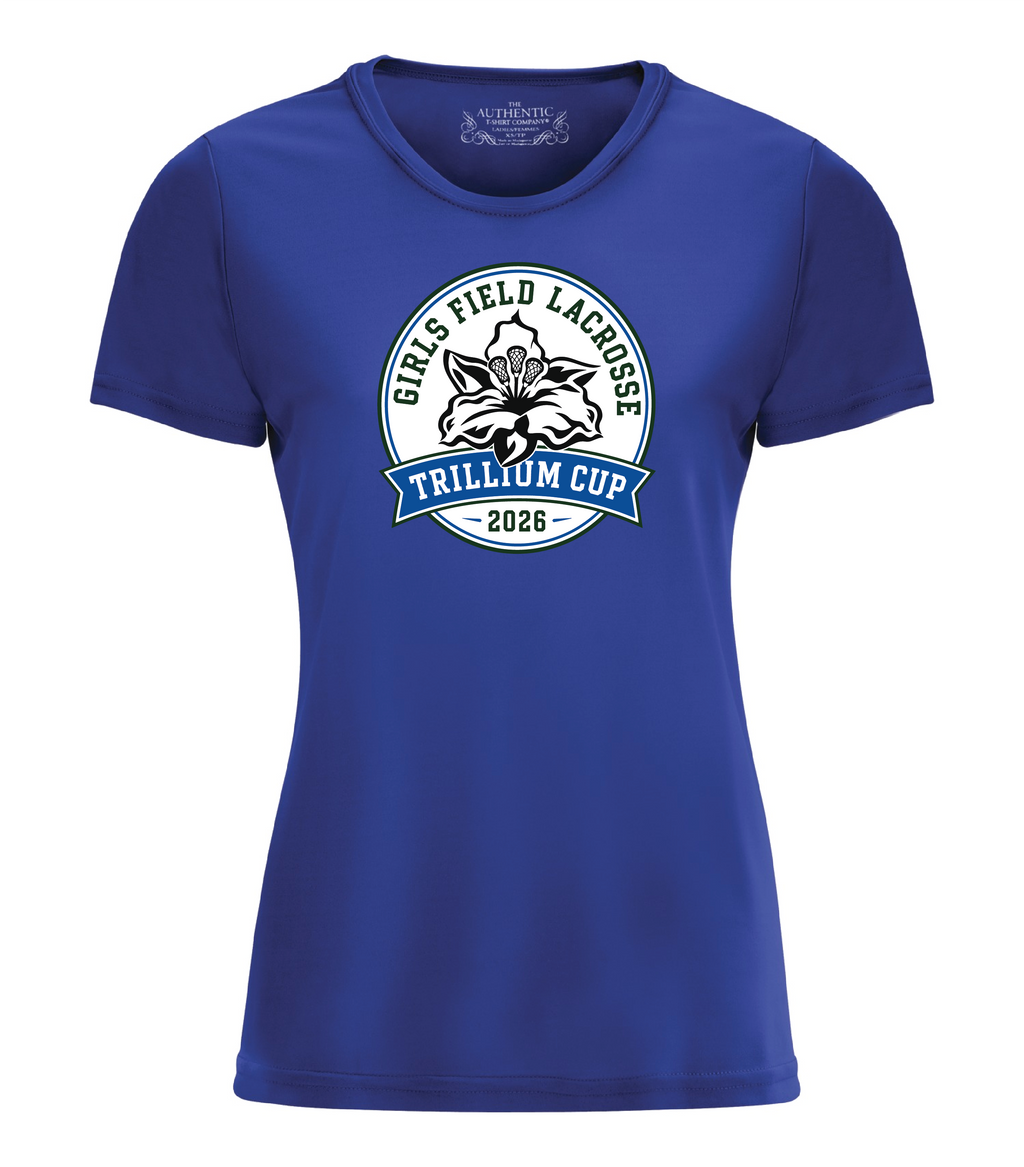 2026 Trillium Cup Short Sleeve Dri Fit Tshirt Blue Logo