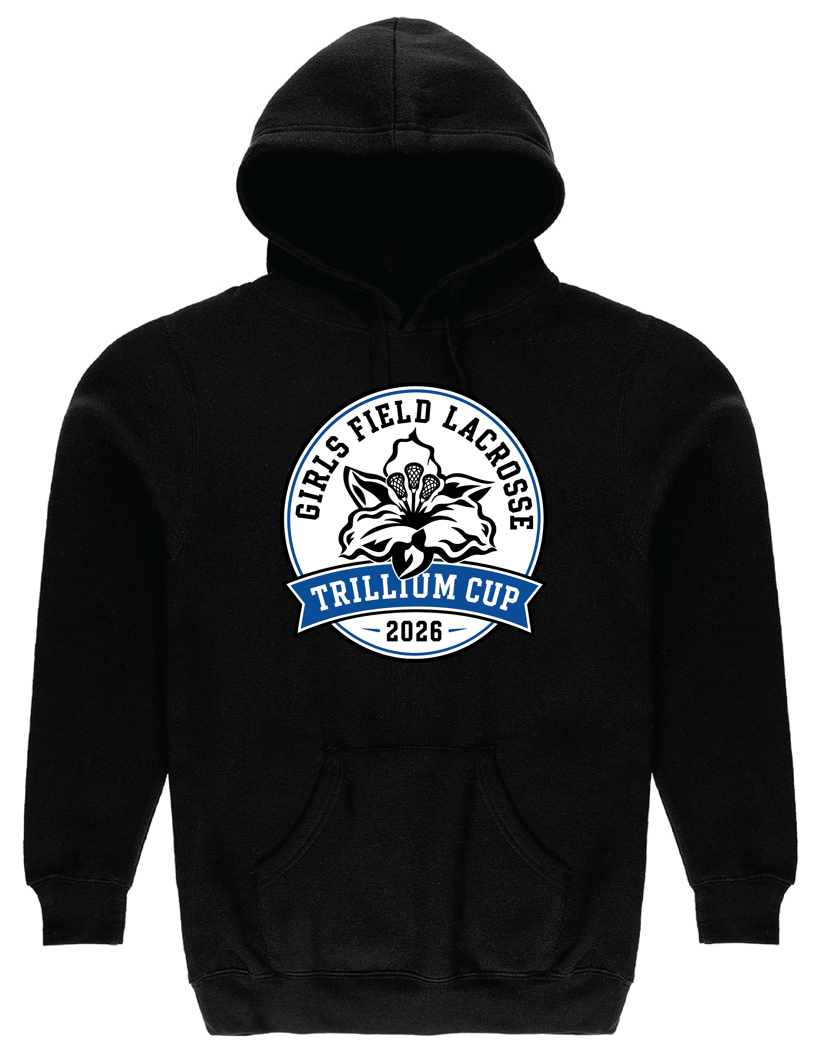 2026 Trillium Cup Fleece Hoodie Blue Logo