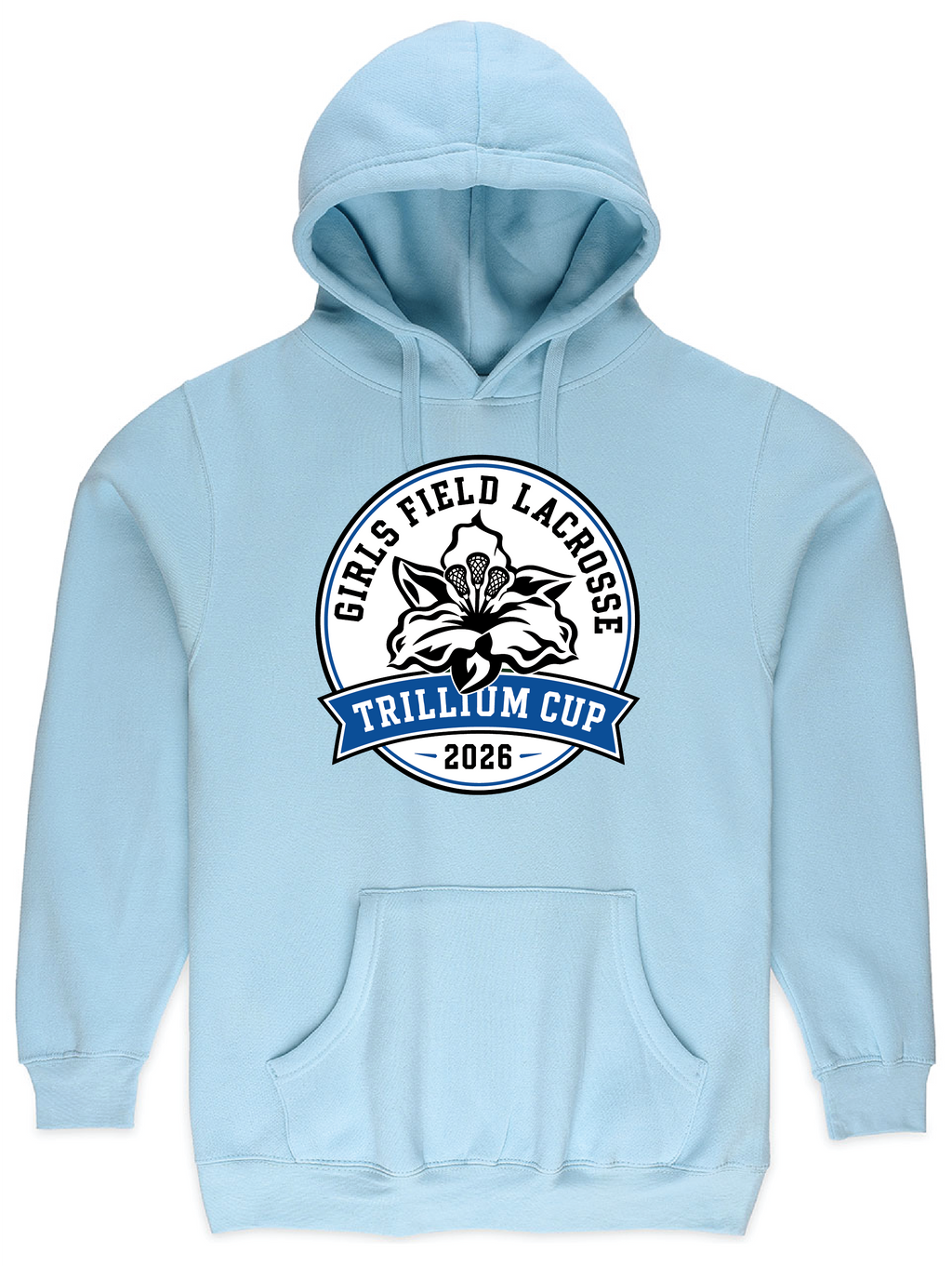 2026 Trillium Cup Fleece Hoodie Blue Logo