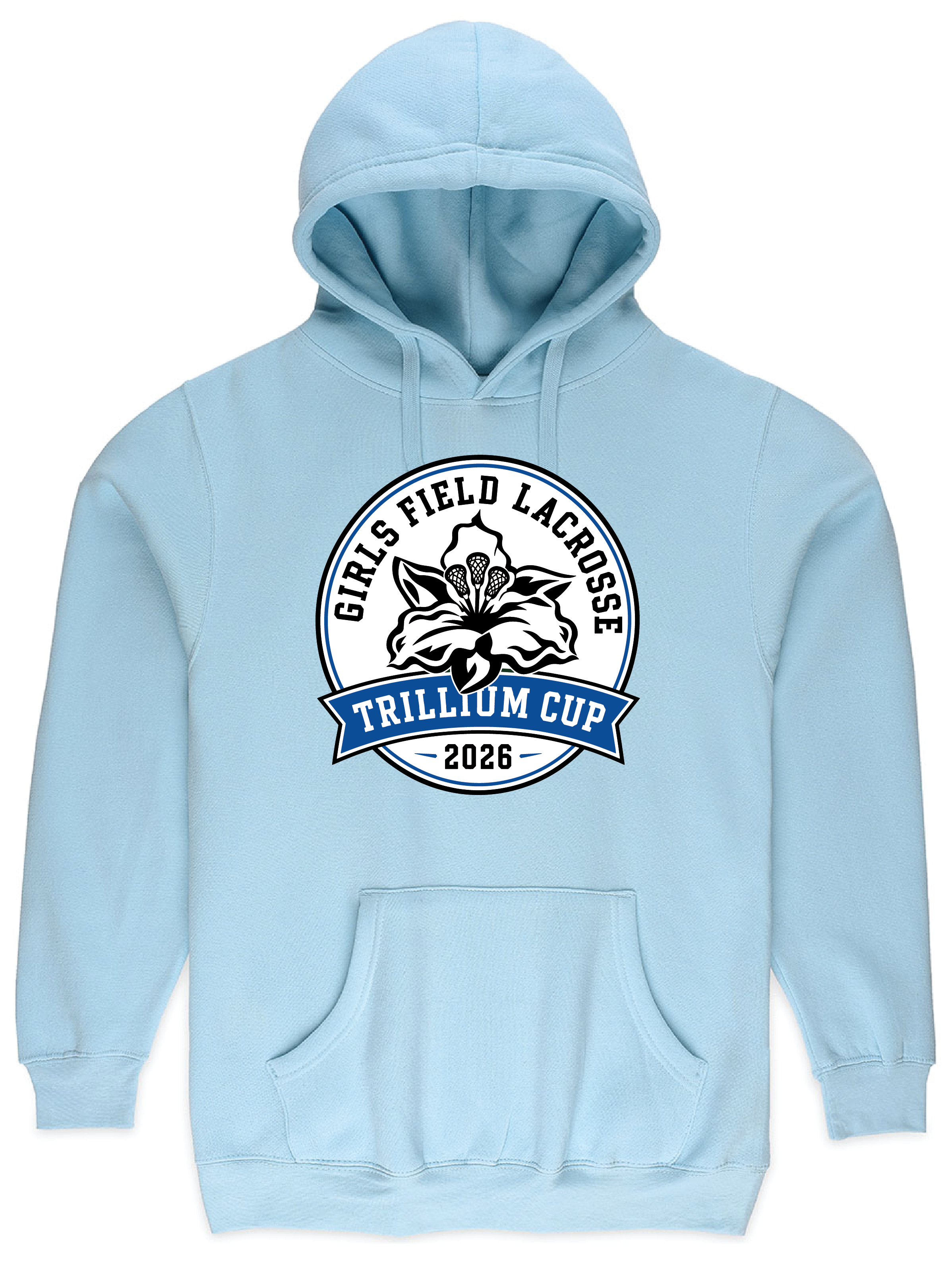 2026 Trillium Cup Fleece Hoodie Blue Logo