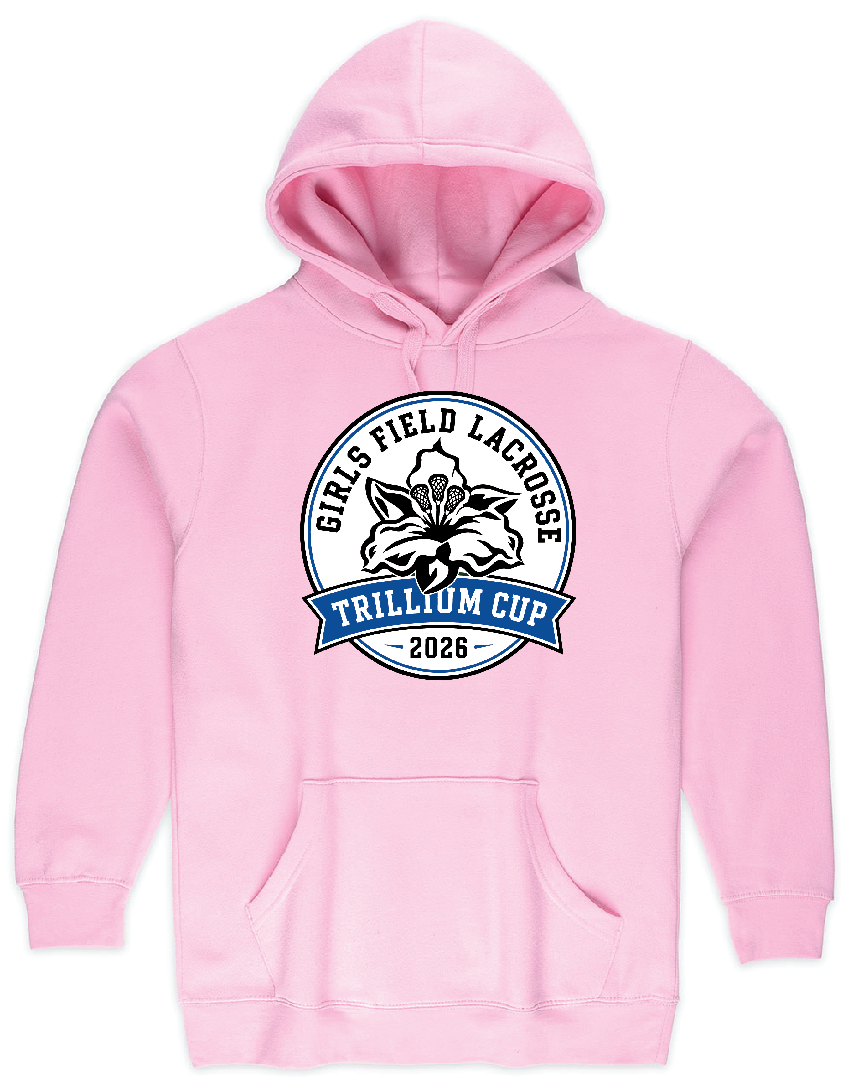 2026 Trillium Cup Fleece Hoodie Blue Logo