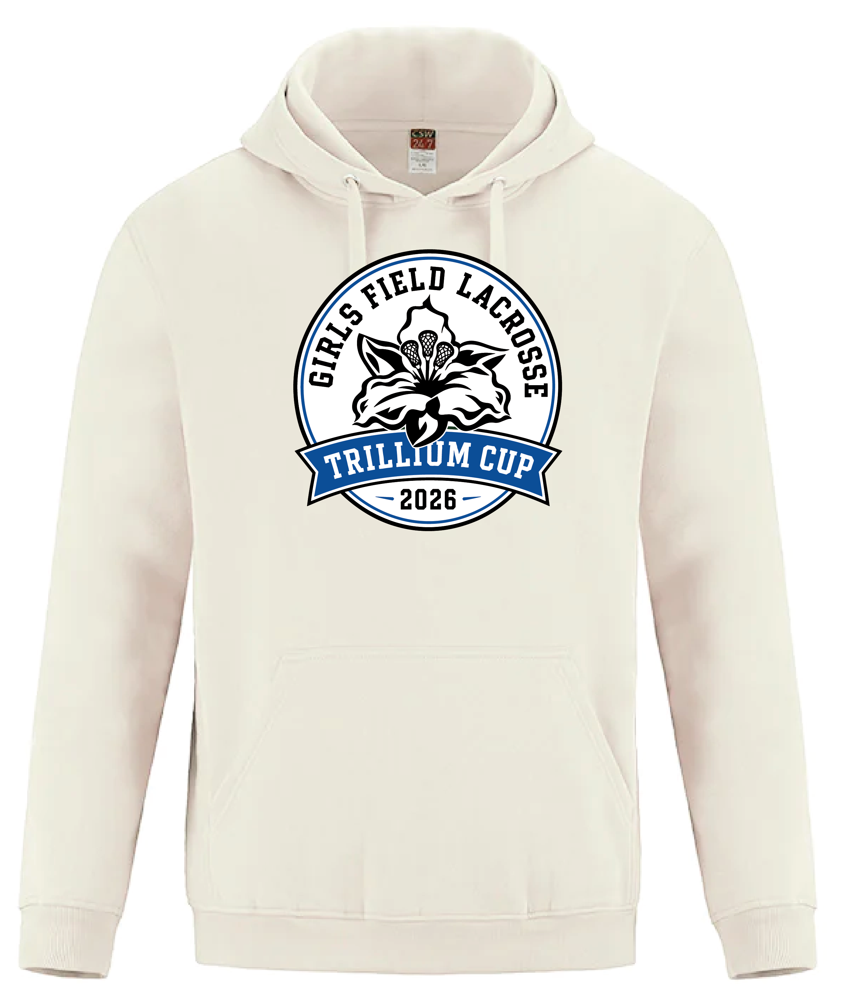 2026 Trillium Cup Fleece Hoodie Blue Logo