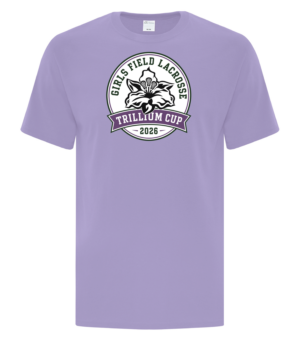 2026 Trillium Cup Cotton Tshirt Purple Logo