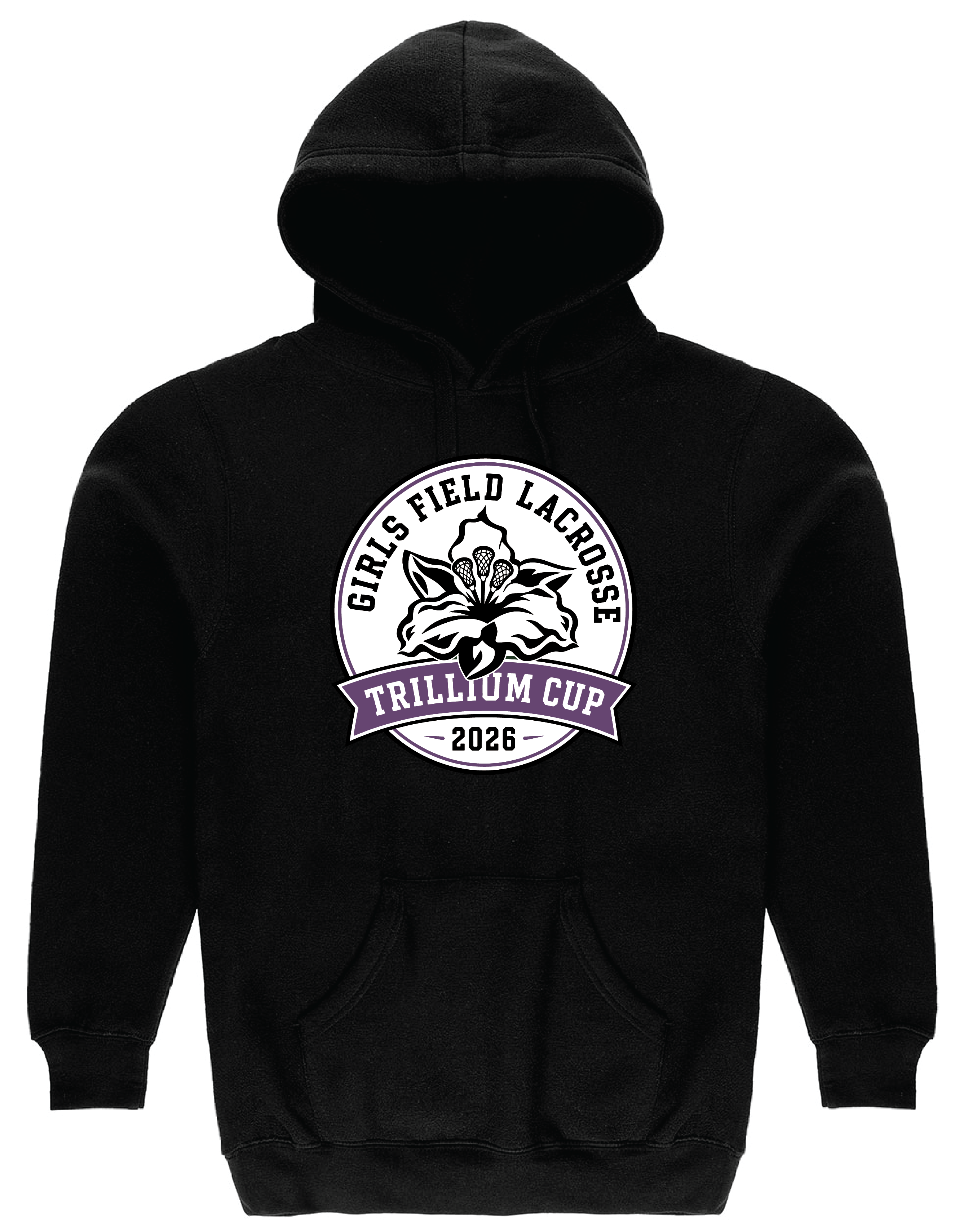 2026 Trillium Cup Fleece Hoodie Purple Logo