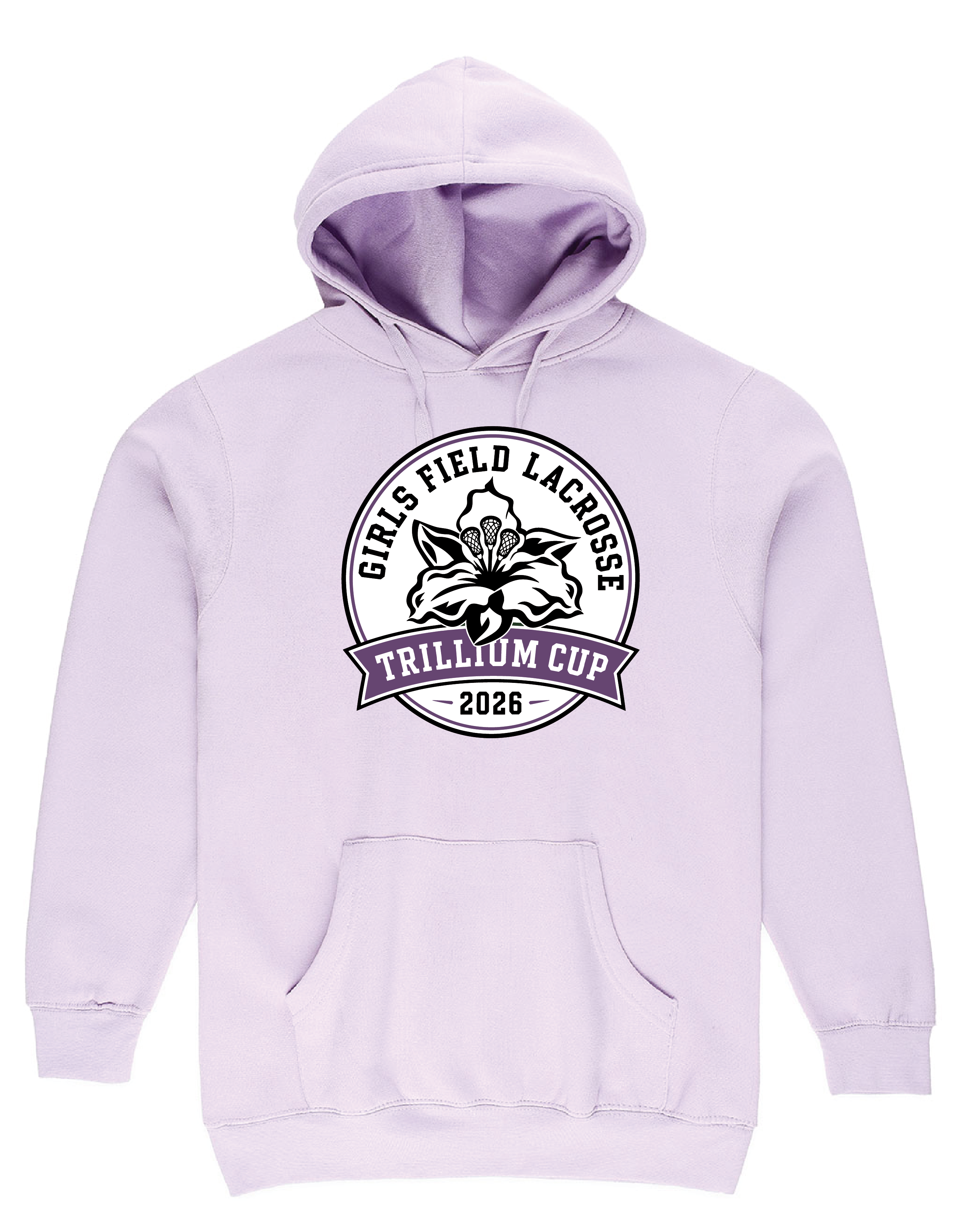 2026 Trillium Cup Fleece Hoodie Purple Logo