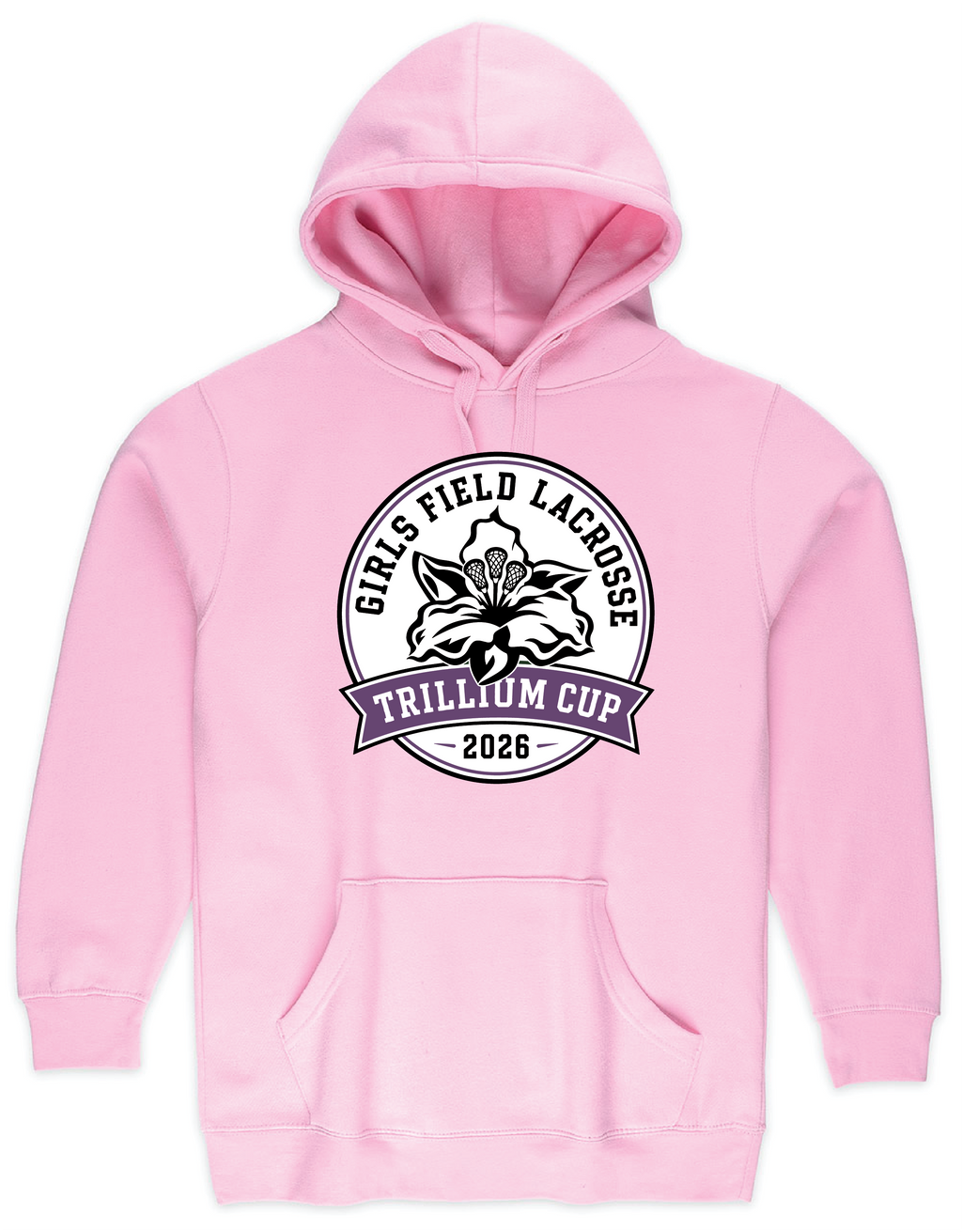 2026 Trillium Cup Fleece Hoodie Purple Logo