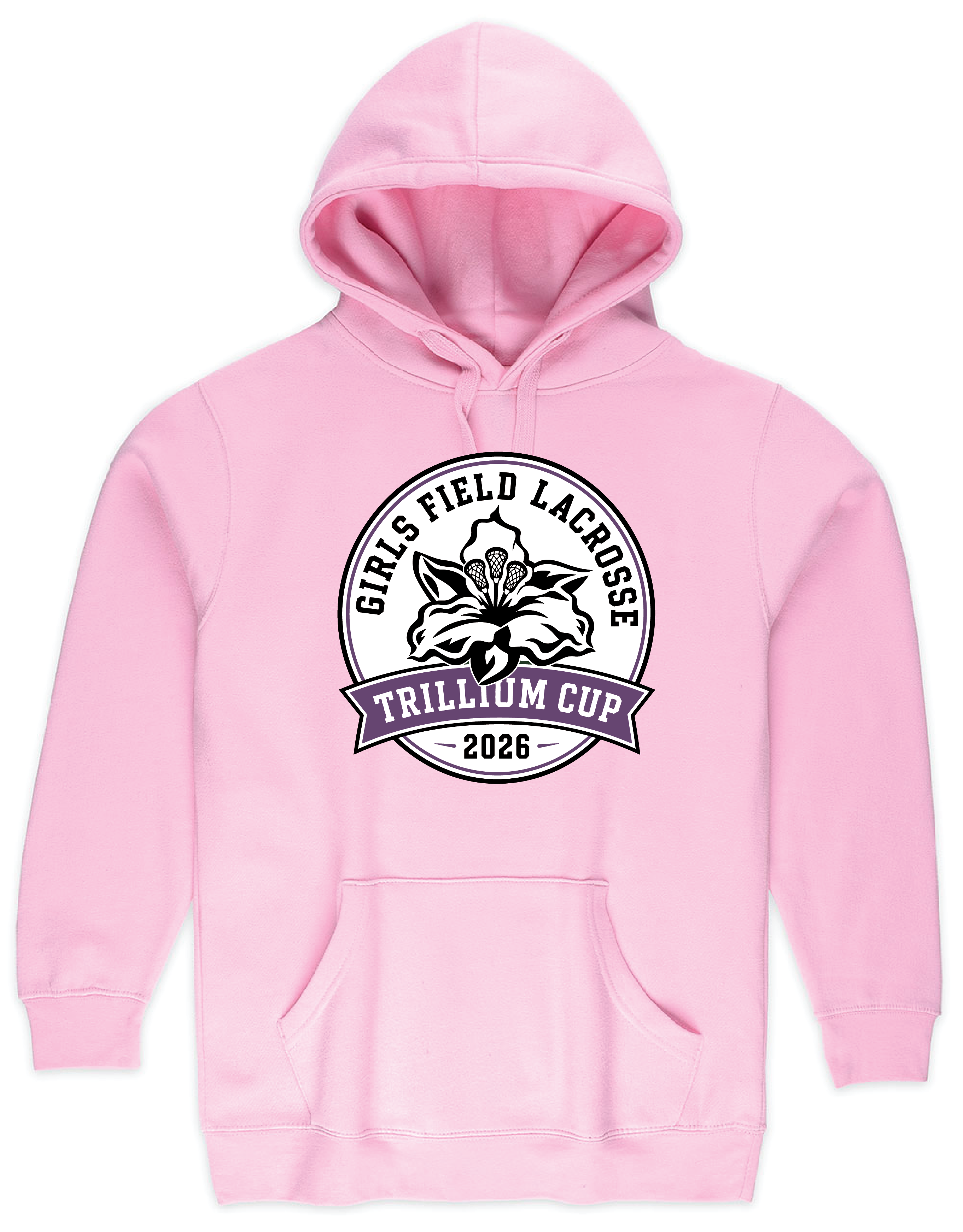 2026 Trillium Cup Fleece Hoodie Purple Logo