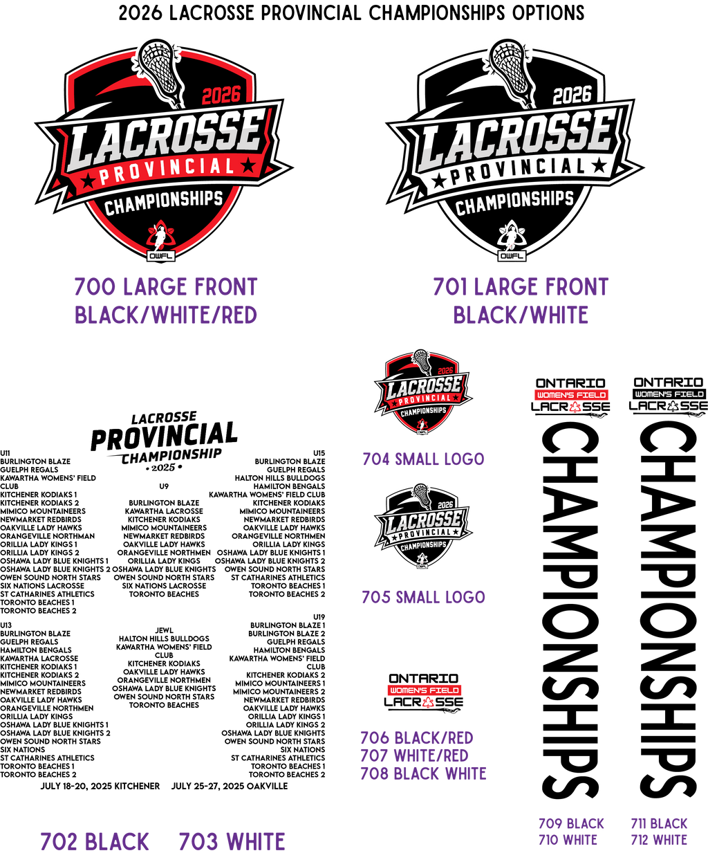 2026 LACROSSE PROVINCIALS FLEECE CREWNECK