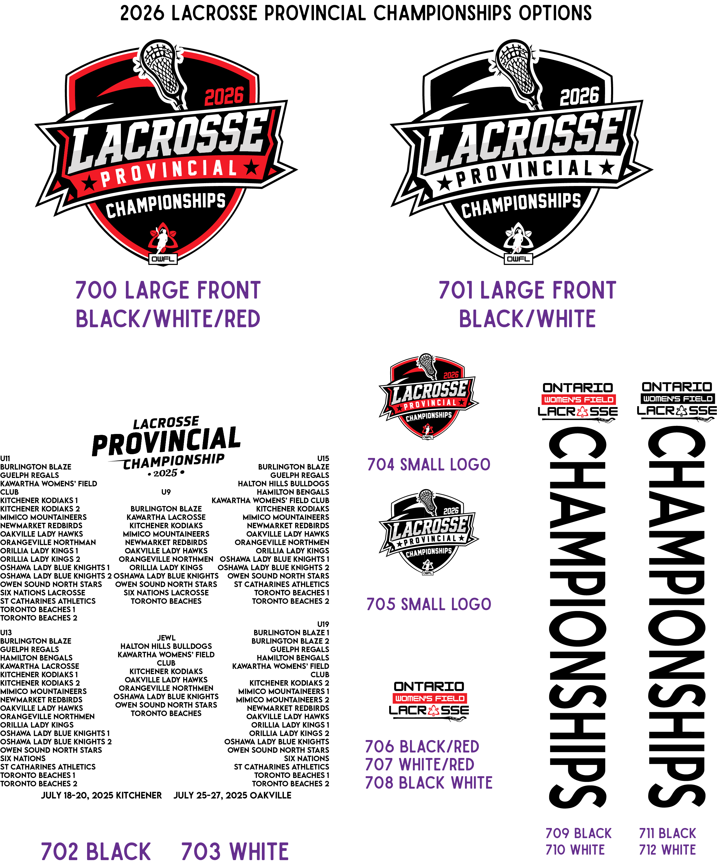 2026 LACROSSE PROVINCIALS FLEECE CREWNECK