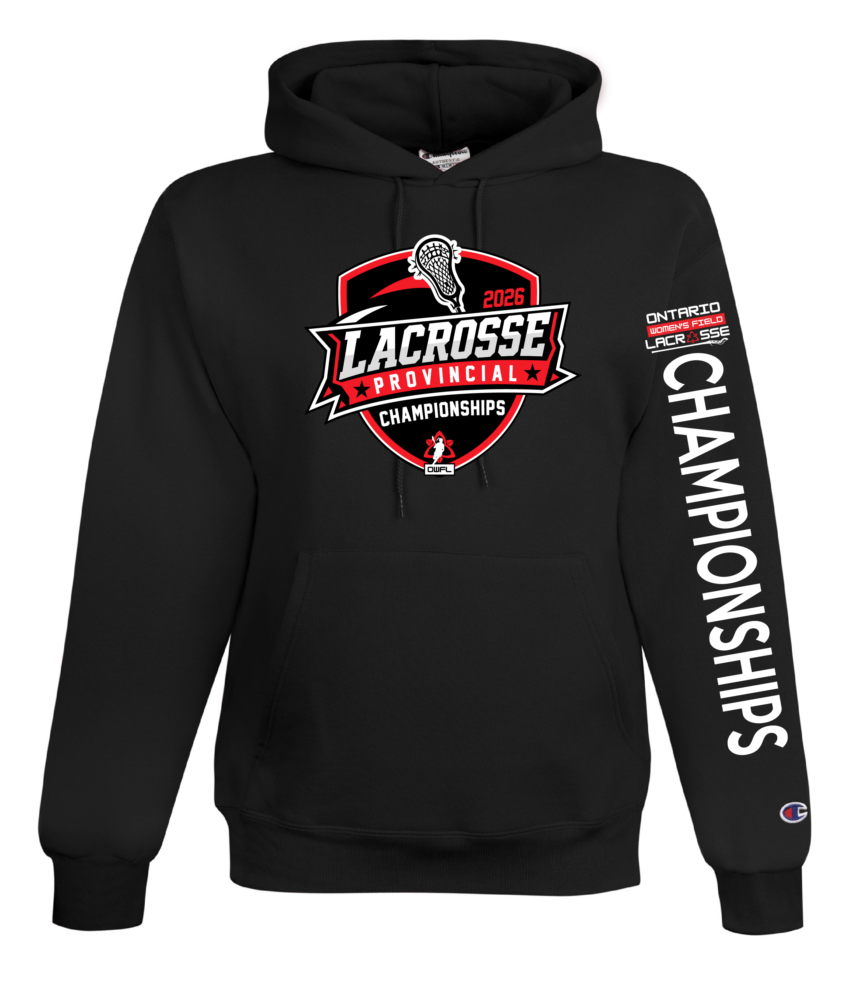 2026 LACROSSE PROVINCIALS CHAMPION FLEECE HOODIE