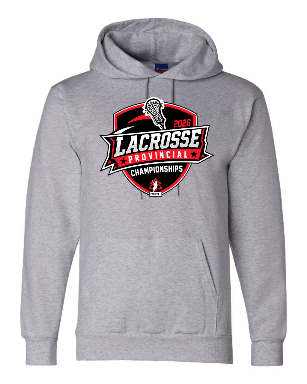 2026 LACROSSE PROVINCIALS CHAMPION FLEECE HOODIE