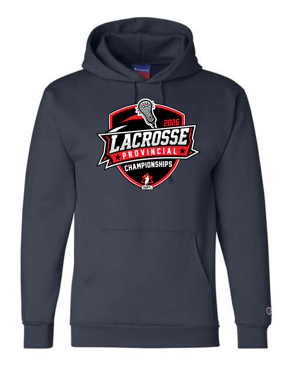 2026 LACROSSE PROVINCIALS CHAMPION FLEECE HOODIE