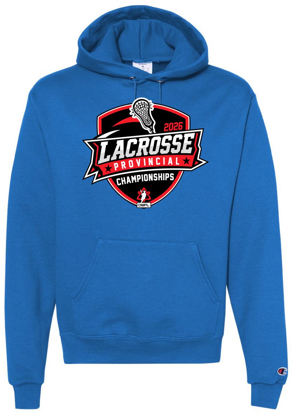 2026 LACROSSE PROVINCIALS CHAMPION FLEECE HOODIE