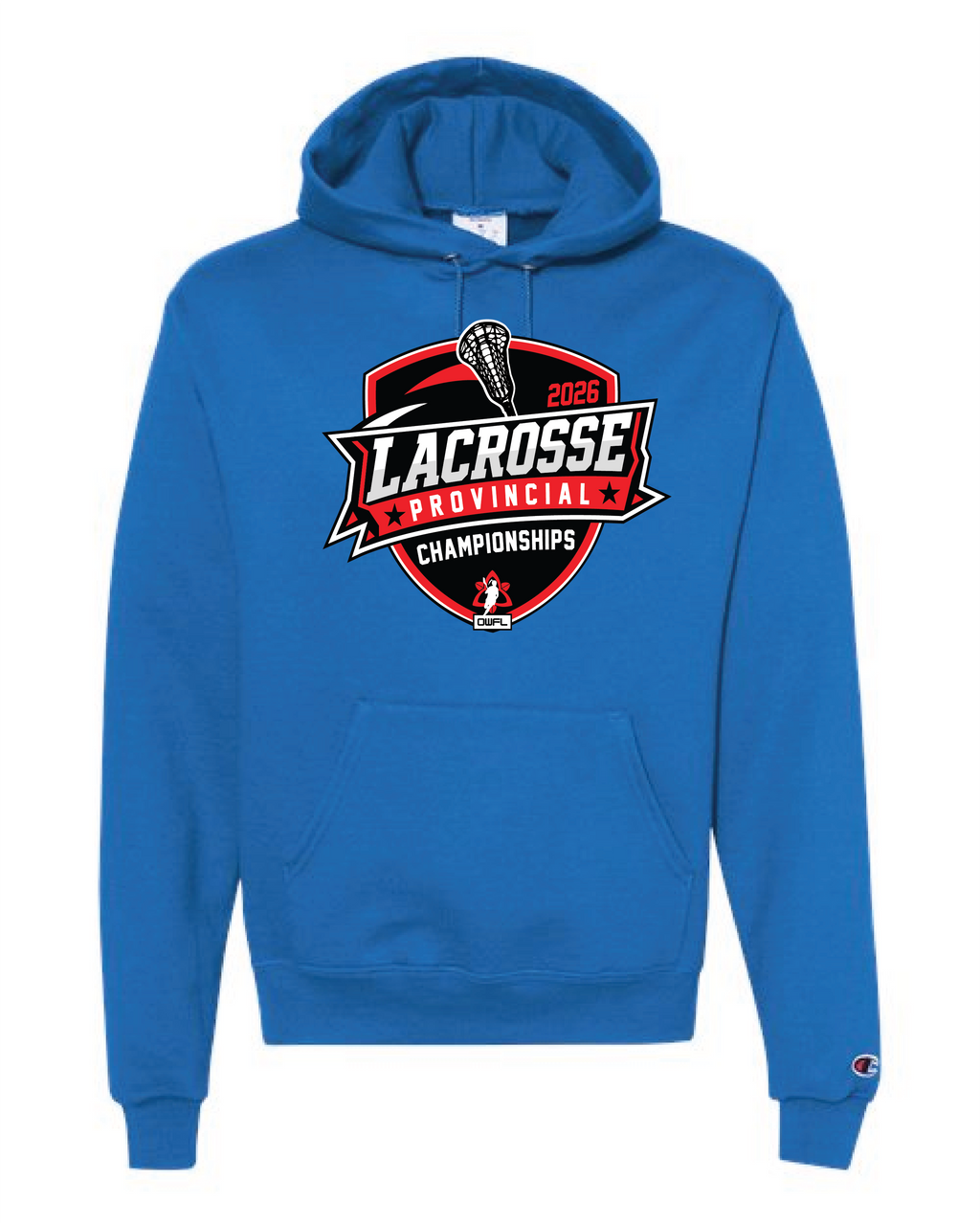 2026 LACROSSE PROVINCIALS CHAMPION FLEECE HOODIE
