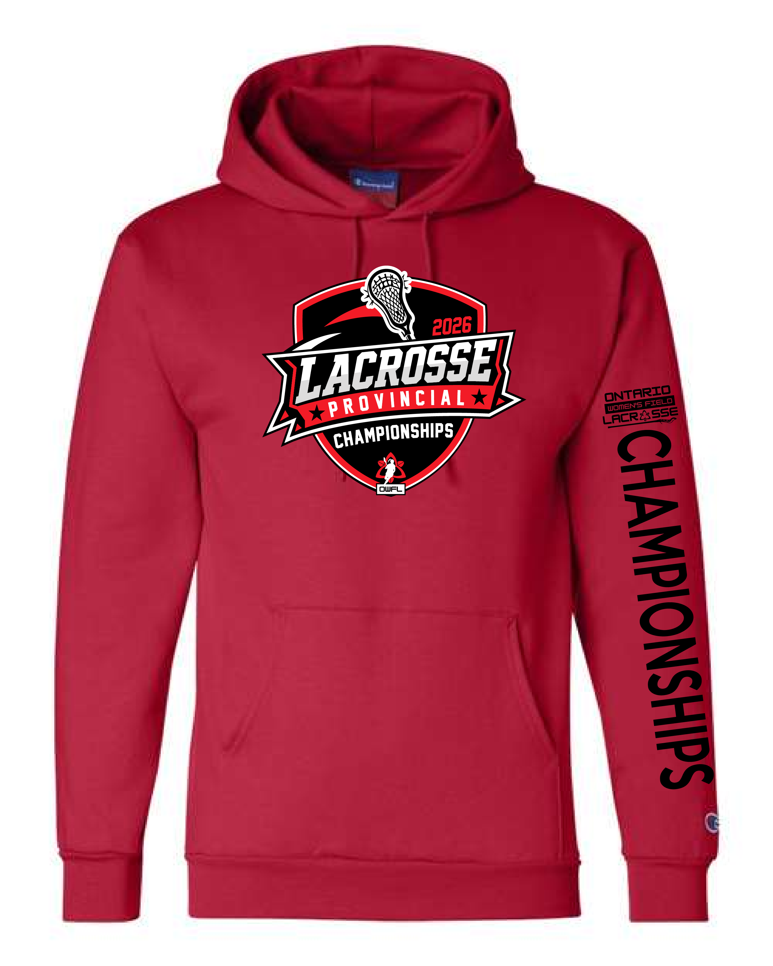 2026 LACROSSE PROVINCIALS CHAMPION FLEECE HOODIE