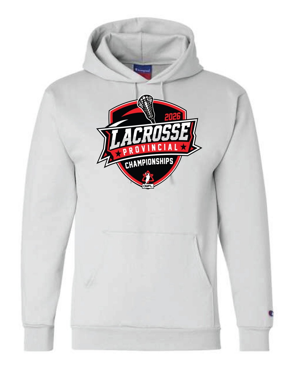 2026 LACROSSE PROVINCIALS CHAMPION FLEECE HOODIE