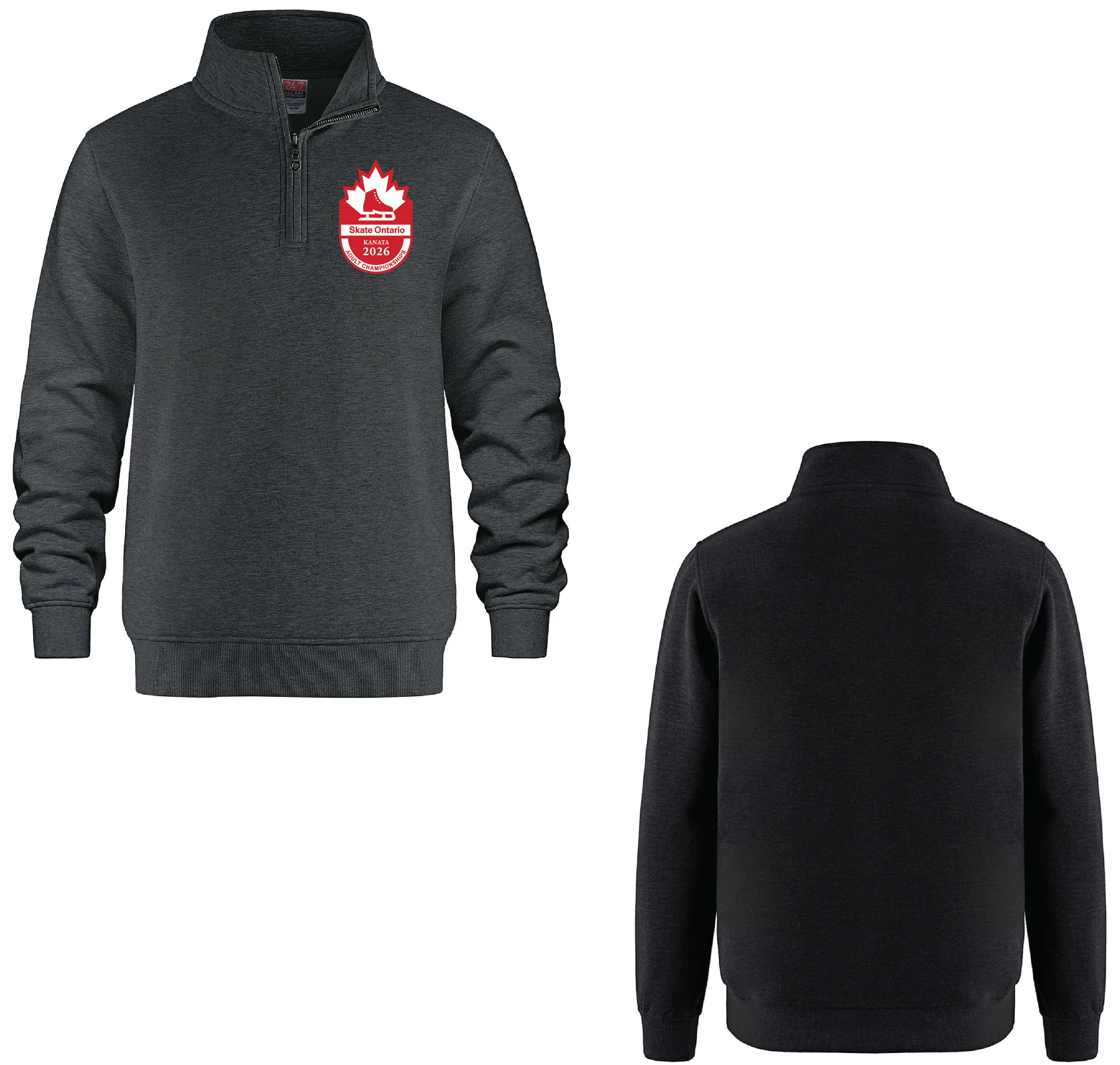 2026 SKATE ONTARIO ADULT PROVINCIALS ALT LOGO - 1/4 ZIP FLEECE PULLOVER