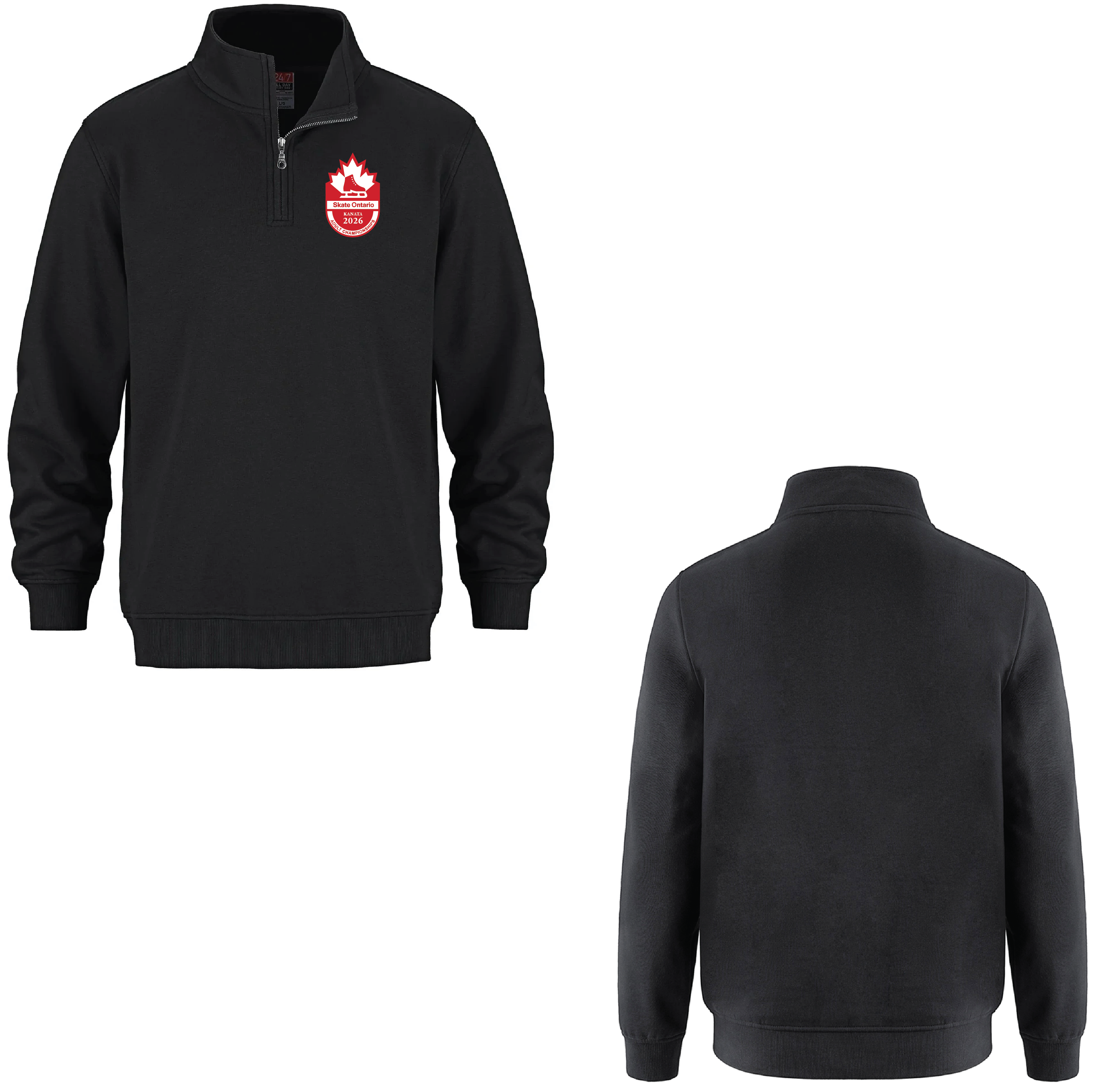 2026 SKATE ONTARIO ADULT PROVINCIALS ALT LOGO - 1/4 ZIP FLEECE PULLOVER