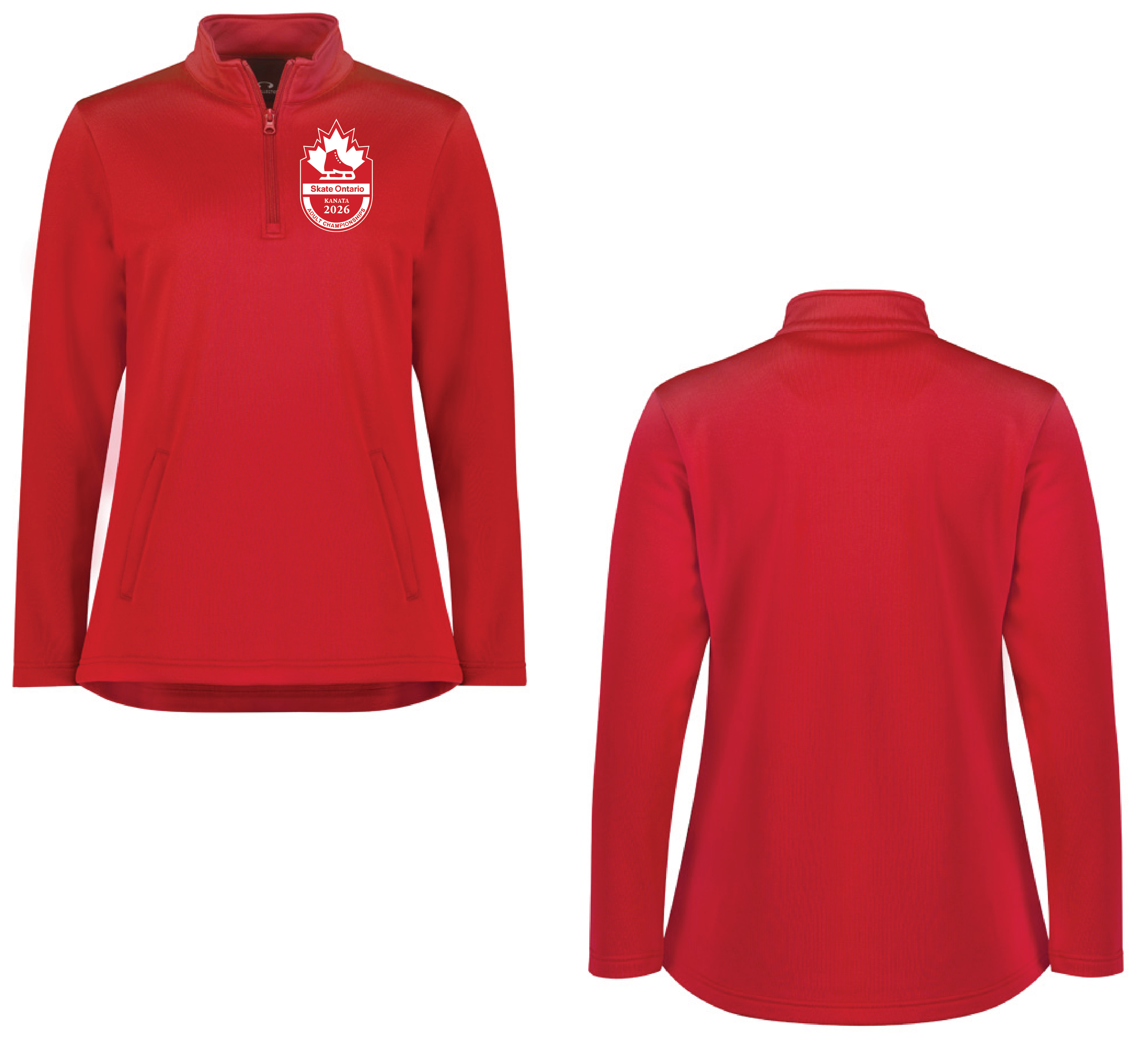 2026 SKATE ONTARIO ADULT PROVINCIALS ALT LOGO - HYPE 1/4 ZIP FLEECE