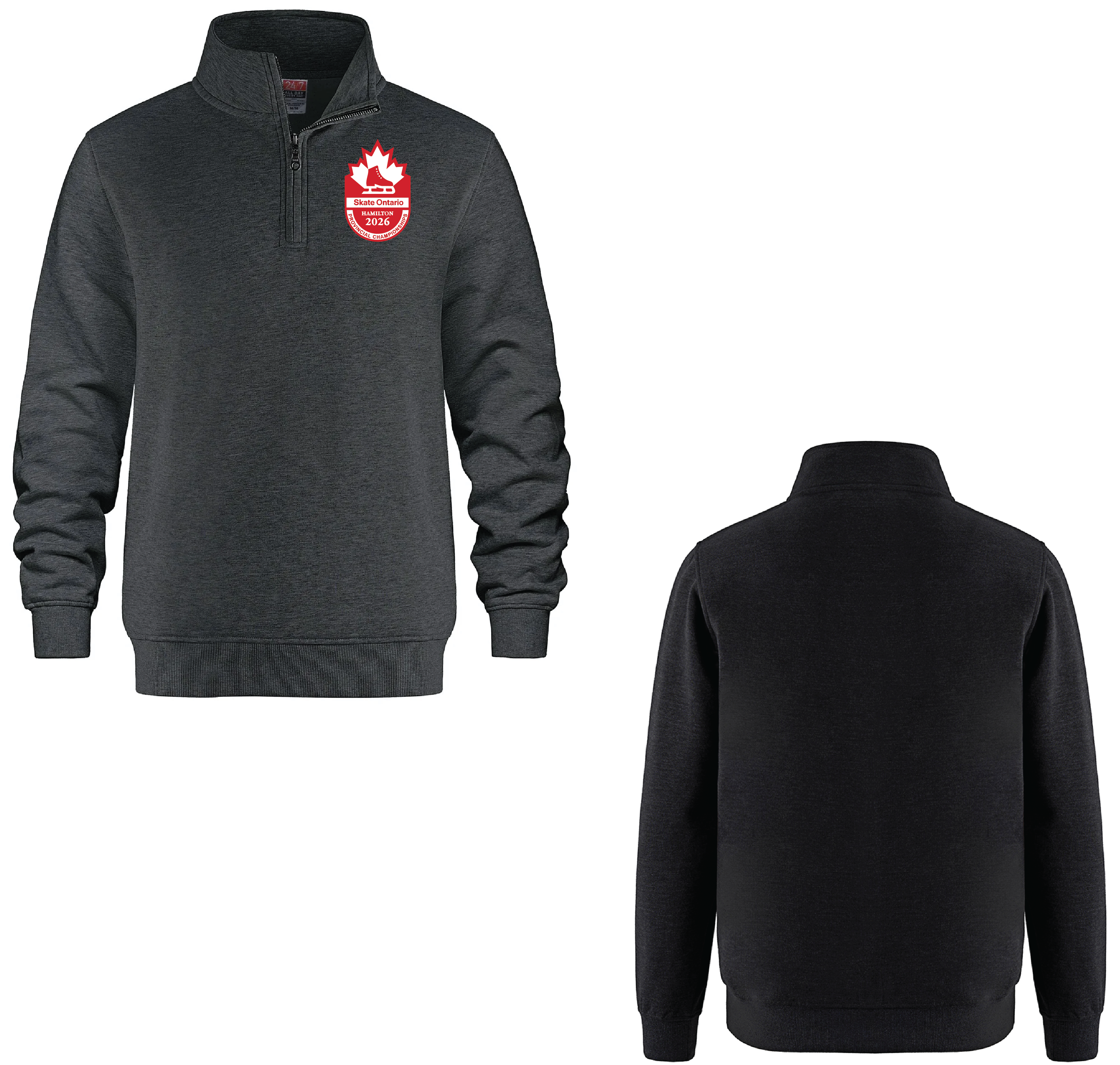 2026 SKATE ONTARIO PROVINCIALS ALT LOGO - 1/4 ZIP FLEECE PULLOVER