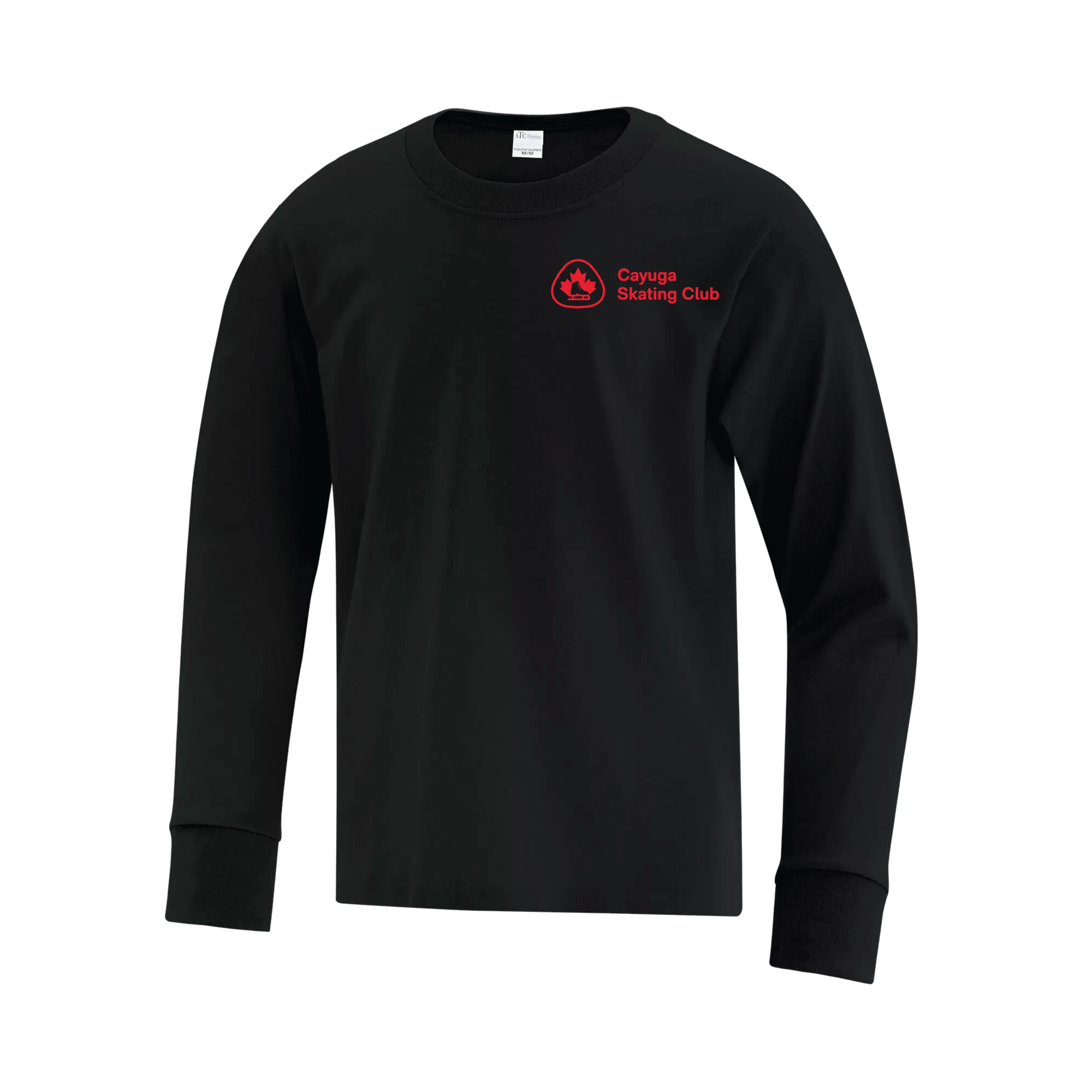 CAYUGA SKATING CLUB - YOUTH LONG SLEEVE COTTON SHIRT