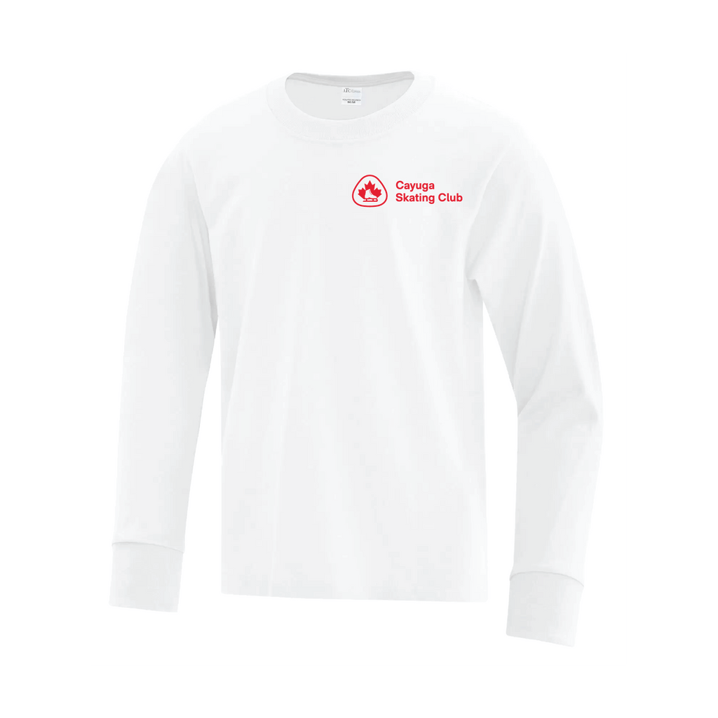 CAYUGA SKATING CLUB - YOUTH LONG SLEEVE COTTON SHIRT