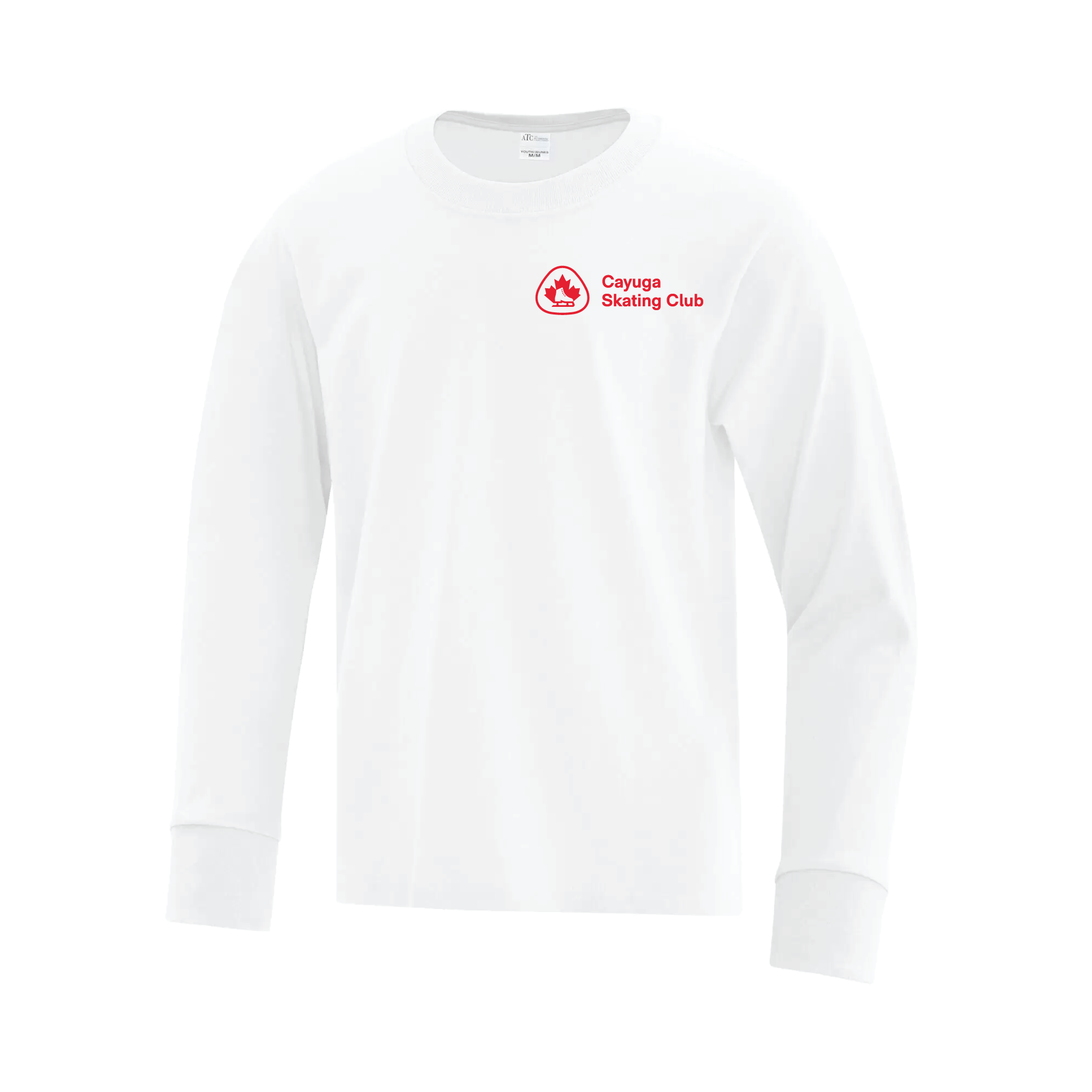 CAYUGA SKATING CLUB - YOUTH LONG SLEEVE COTTON SHIRT
