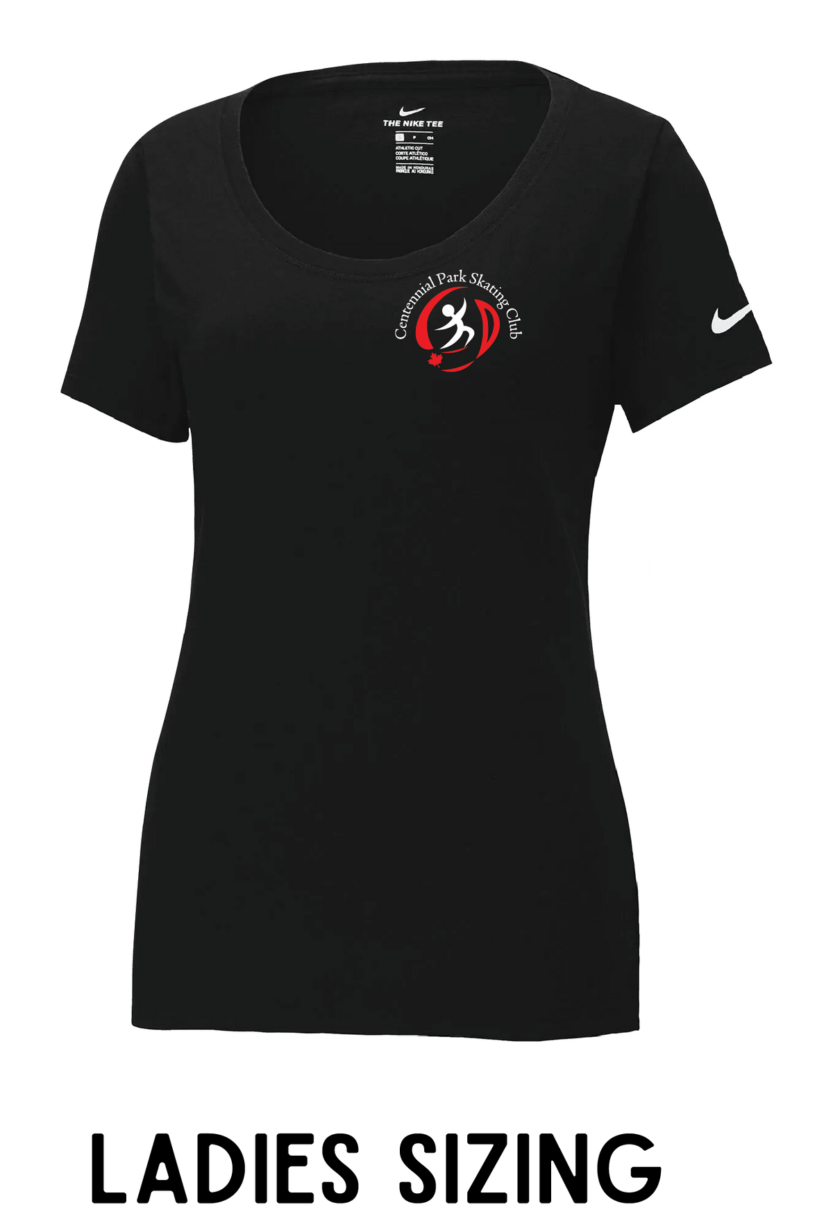 CENTENNIAL PARK SKATING CLUB - NIKE WOMENS NIKE DRI-FIT SCOOP SHIRT